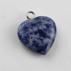 Blue‎ Stone Heart Pendant